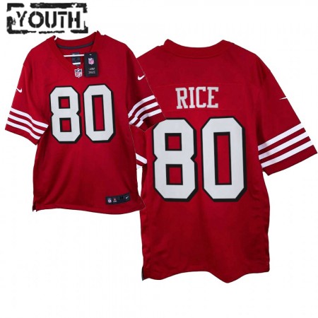 Camiseta Niño San Francisco 49ers Jerry Rice 80 Nike Rojo 2021 Throwback Camiseta Niño San Francisco 49ers Jerry Rice 80 Nike Rojo 2021 Throwback